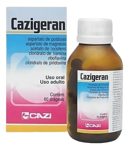 Cazigeran 60 Drágeas Sabor Without flavor
