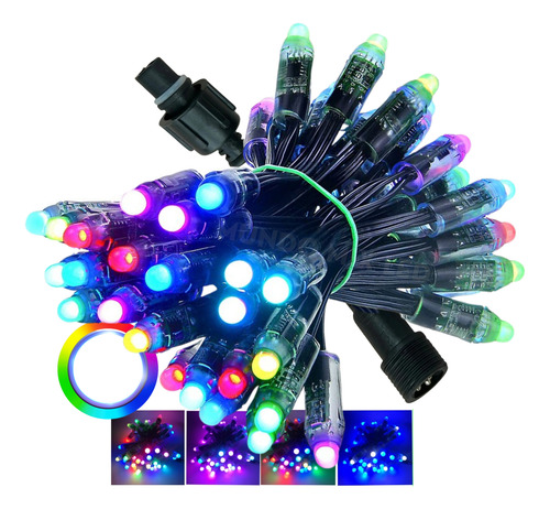 4000pcs Pixel Ponto Led Rgb 12mm Ws2811 12v Fita Endereçável