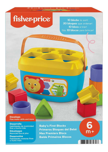 Fisher-price Juguete Apilable Primeros Bloques Para Bebé, Ju