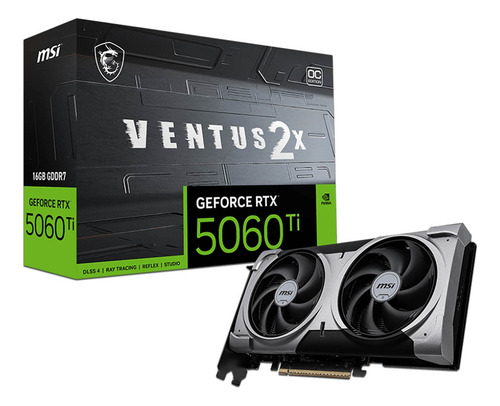 Tarjeta De Video Rtx 5060 Ti Msi Ventus 2x Oc Plus, 16gb