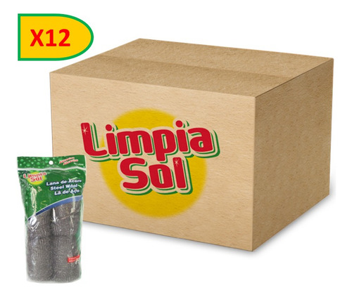 Limpia Sol Lana De Acero 20gr-4unds (x12 Unid)