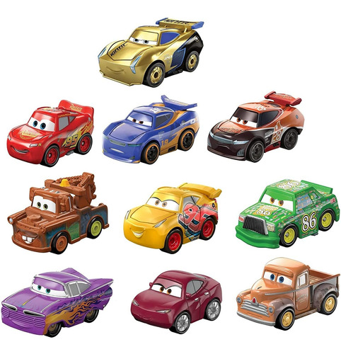 Mini Autos Disney Derby Racers De Metal Series 10 Pack