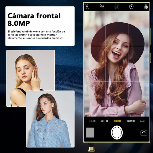 Teléfonos Inteligentes Android Baratos 4g S24 Ultra 6.6 Pulgadas Ram3gb Y Rom64gb Púrpura