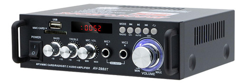 Amplificador De Potência Estéreo, Canal Duplo, Adaptador