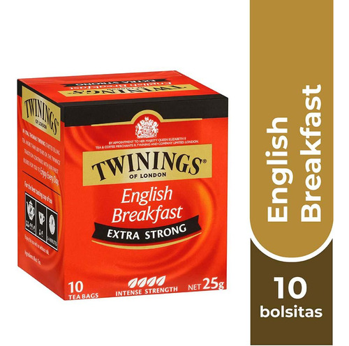 Twinings Té English Breakfast Extra Strong X 10 Bolsitas