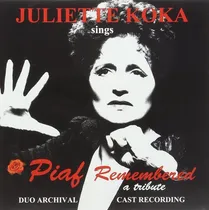 Comprar Juliette Koka Edith Piaf Tribute Cast Recording Cd Pvl 