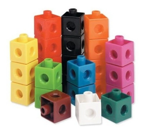 Set de construcción Active Brain Cubos multiencaje Unifix N324-B(24) 100 piezas  en  caja