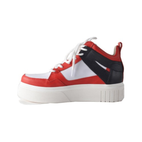 Imagen 5 de 10 de Zapatillas Urbanas Mujer Cuero Cordones- Mike - Ferraro