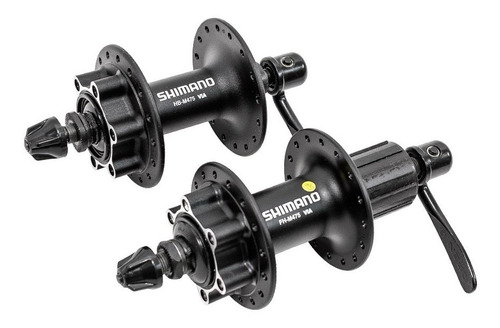 Imagem 1 de 4 de Par Cubos Shimano Deore M475 32f Disco 6 Paraf 8v 9v 10v 11v