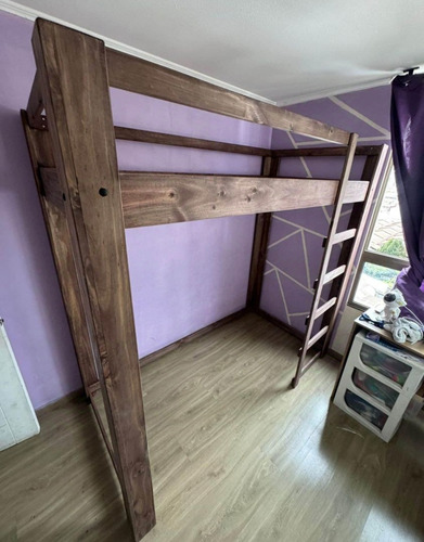 Cama En Altura M&r Con Modificación De Altura De Madera