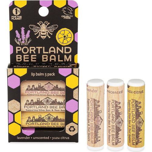 Portland Bee Balm Bálsamo Labial A Base De Cera De Abeja Nat