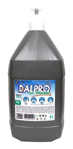 Gel Antibacterial 4 Litros Galón Dalpro Fragancia Neutra