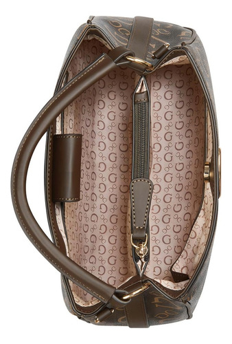 Guess Satchel Hg929005 Sintético Chocolate Elegante