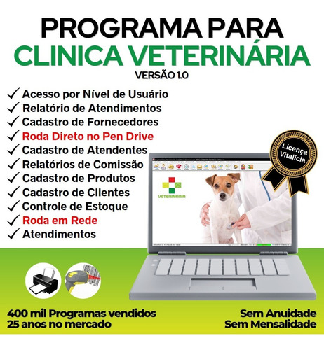 Programa Para Clinica Veterinária Com E Atendimento  V1.0