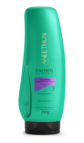 Kit Cachos Shampoo Low Poo, Máscara E Gelatina - Aneethun