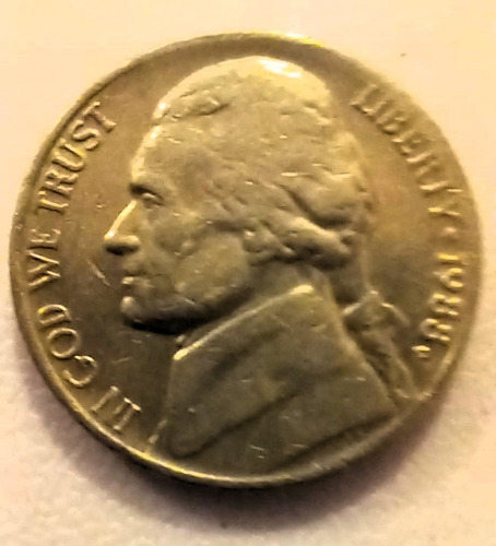 5 Cents (jefferson) 1988 De Estados Unidos