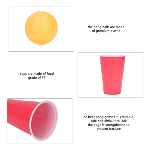 Juego De Tazas Beer Pong, 24 Unidades, Kit De Juegos, Vasos