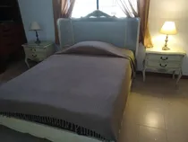 Comprar Cama Luis Xv Matrimonial Dos Mesas De Noche Y Colchón