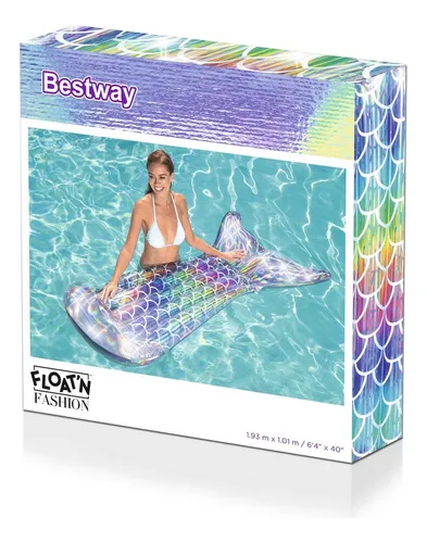 Flotador Piscina Cola Sirena Bestway Tornasol 43413