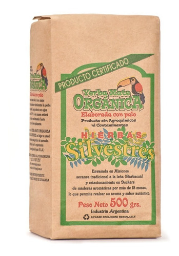 Imagen 1 de 5 de Pack X 12 Yerba Mate Orgánica Silvestres