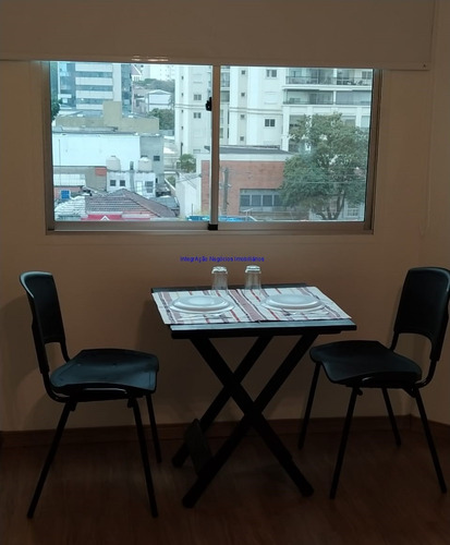 Imagem 6 de 12 de Apartamento Studio Mobiliado 26m², 01 Dormitório, 01 Banheiro E 01 Vaga Na Garagem. Condomínio Com Portaria E Segurança 24hrs. - 21090103 - 70037348