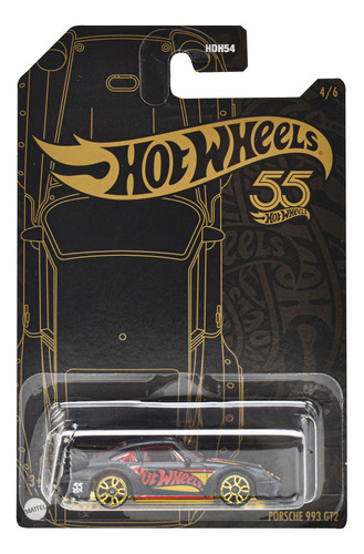 Hot Wheels 55 Aniversario Porsche 993 Gt2 1:64 Mattel Cd Color Negro