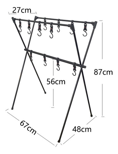 Estante Colgante Portátil Para Acampar, Estante Para