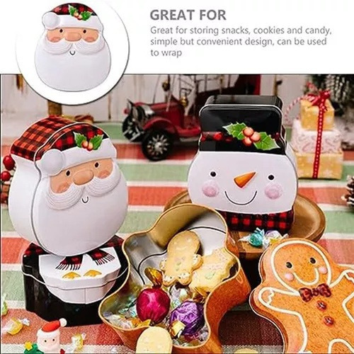 / Sdj Envases For Dulces, Lata For Galletas Navideñas, Papel