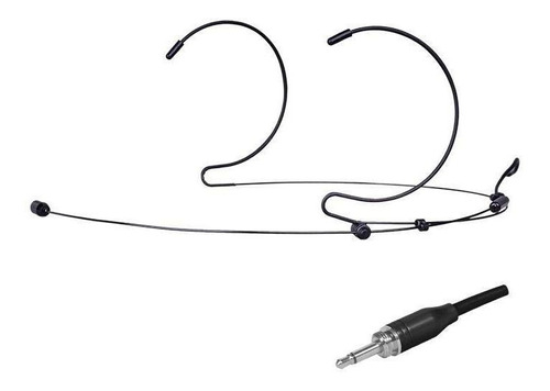 Microfone Headset Bilateral,4 Mm,rosca Externa P/karsect/jwl Cor Preto