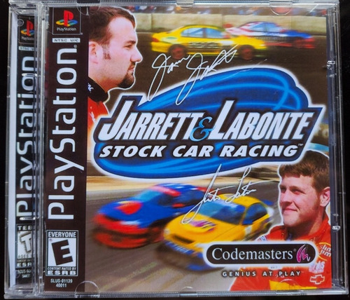 Jarrett & Labonte Stock Car Racing Ps1 Mídia Física
