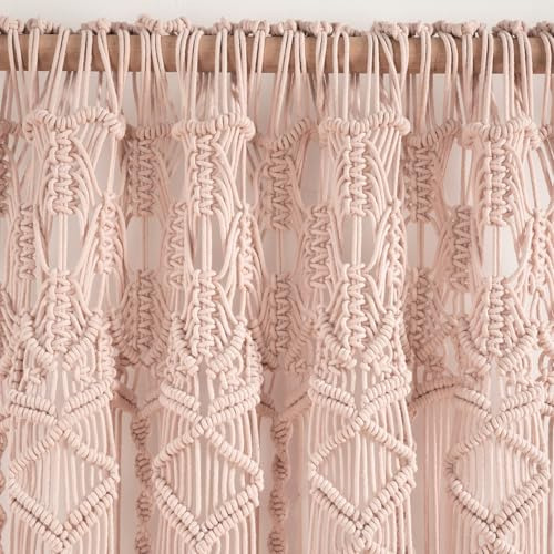 Panel De Cortina De Algodón Texturizado Bohemio Para Ventana