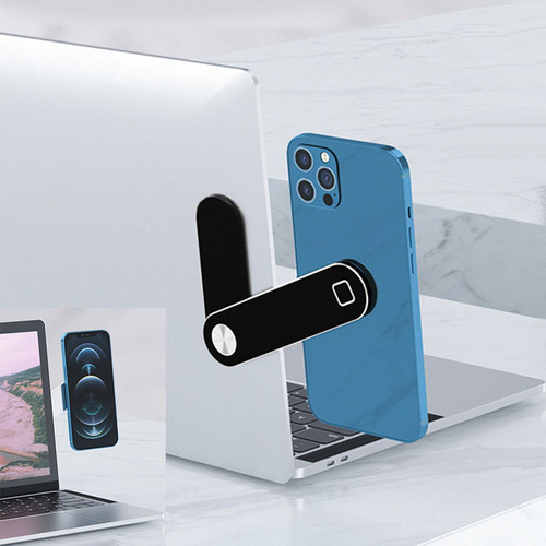 3 Suporte De Telefone Portátil Portátil Dobrável Preto