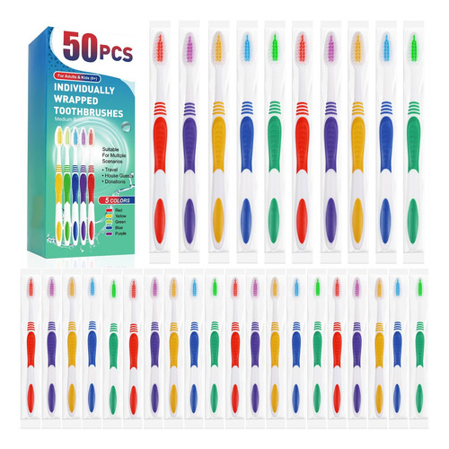 Paquete De Cepillo De Dientes A Granel De Navona 50 Pcs De