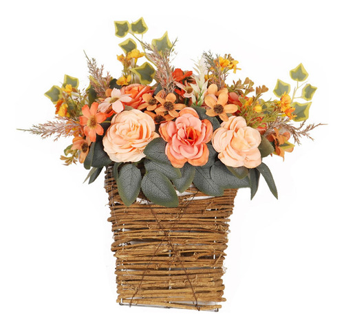 Corona De Cesta De Flores Hermosa Decorativa Para