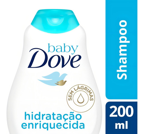 Kit 04 Shampoo Dove Baby Hidratação Enriquecida 200ml