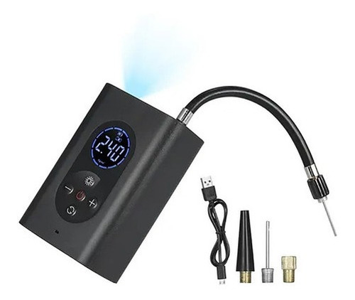 Compressor De Ar Com Lanterna Pneu Car Moto Bike A