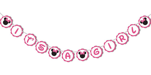 Minnie Mouse - Baby Shower Party Banner Decoration Supplies 