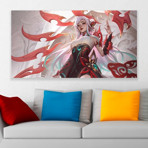 Cuadro Decorativo Lol Mythmaker Irelia Skin Art 80x50cm