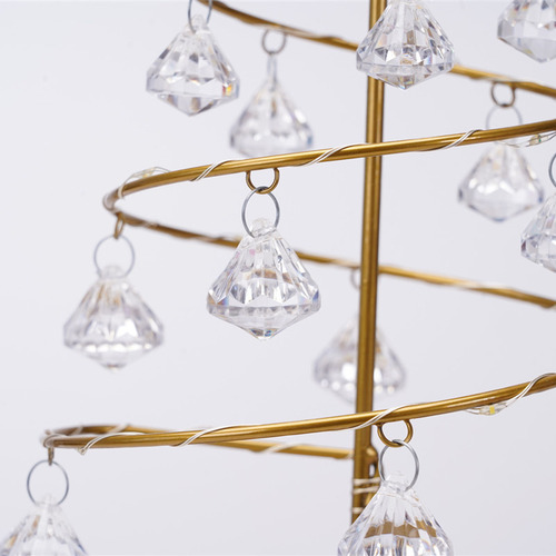 Lámpara Led Navideña Con Forma De Árbol De Hierro Forjado