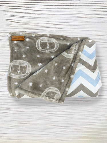 Manta Bebe Cuna Polar Soft - Gabardina 135x90