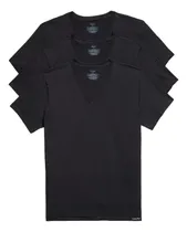 Comprar Camisetas Calvin Klein V 3 Pack Negro Classic Fit Original