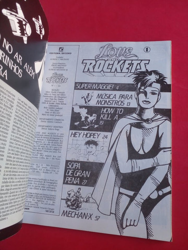 Hq Love And Rockets 1 Editora Record Rafinha Gibi (Usado)