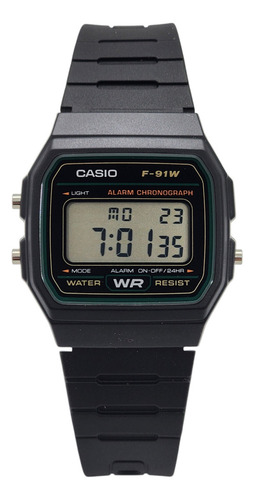 Reloj De Pulsera Casio Collection F-91w-3dg Linea Verde