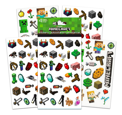 Pegatinas Minecraft Party Favors Ultimate Set: El Paquete In
