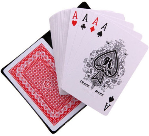 Imagen 3 de 4 de Cartas Barajas Poker Naipes 2 Mazos Lavables Profesional