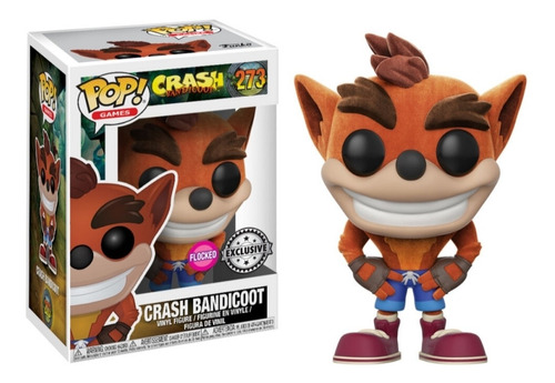 Funko Pop Nuevo Vinilo 10cm Games Crash Bandicoot Flocked