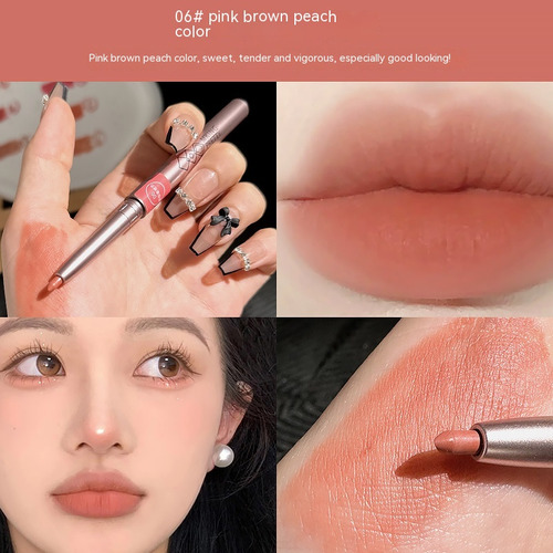 05 Bolígrafo Delineador De Labios Giratorio De Color Pomelo