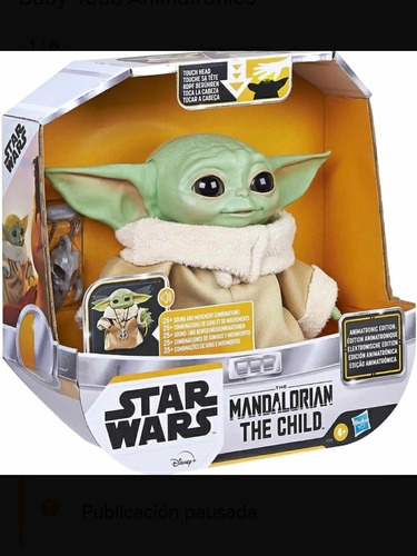 Figura Animada Baby Yoda Mandalorian The Child Star Wars