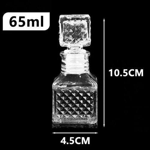 Juego 12 Licoreras Vidrio Cristal Mini Rodas 65 Ml Agua Vino