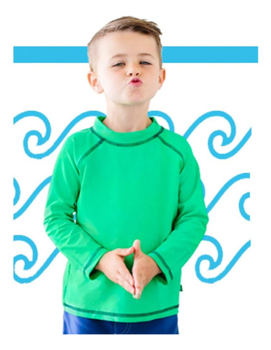 Camiseta De Natación Solid Rashguard De Niños Y Niñas Rash G
